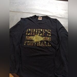 NFL Team Apparel Kansas City Chiefs Long Sleeve T Shirt Size Large